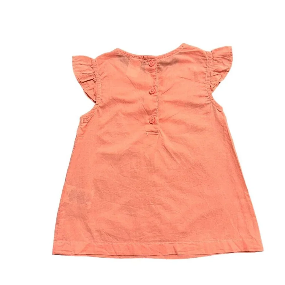Carter's 12m Coral Embroidered Tunic Top